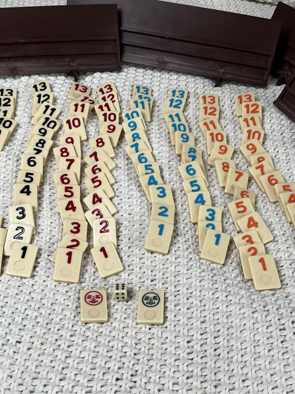 Rummy-O Travel Rummy Game Set Vintage 106 Tiles Game Instructions Carry Case - Picture 2 of 16